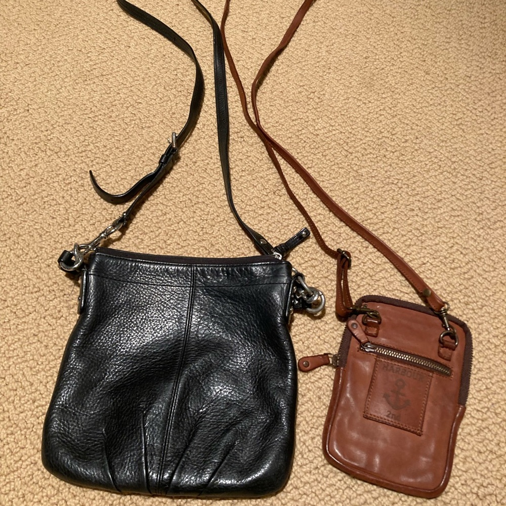Two fabulous leather crossbody bags.